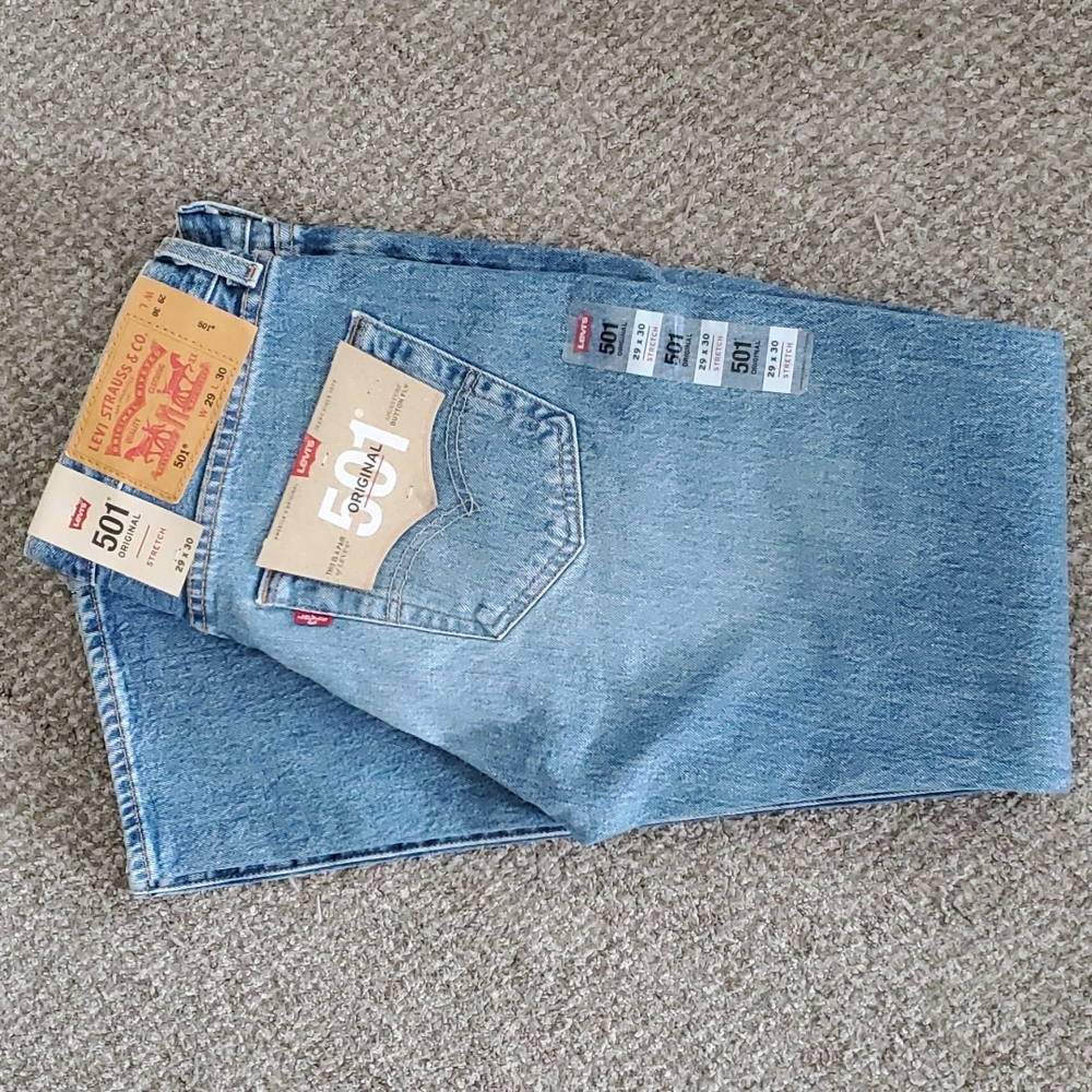 ☆HOST PICK☆ BNWT 501 jeans W29×L30 light blue stretch